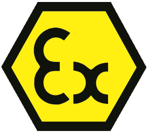 Ex hazardous area mark